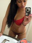 Sweet Apples pics, Gina red bra self shot