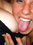 Horny licking lesbians - pics