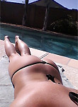 Melissa XoXo pics, self shot tanning