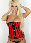 Alluring Vixens pics, Shannon red corset