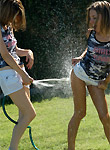 Water fight with hot girlfriend