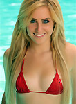 Ashley Vallone pics, red bikini