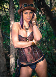 Nikki Sims pics, steampunk for halloween