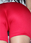Andi Land pics, tight red shorts