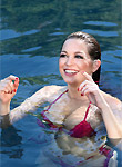 Tessa Fowler pics, wet string bikini