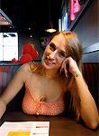 Zishy pics, Angel Young eats at Red Robin