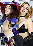 Influencer Chicks pics, Hannah Owo lesbian witch cosplay OnlyFans video leaked