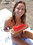 Katya Clover pics, watermelon